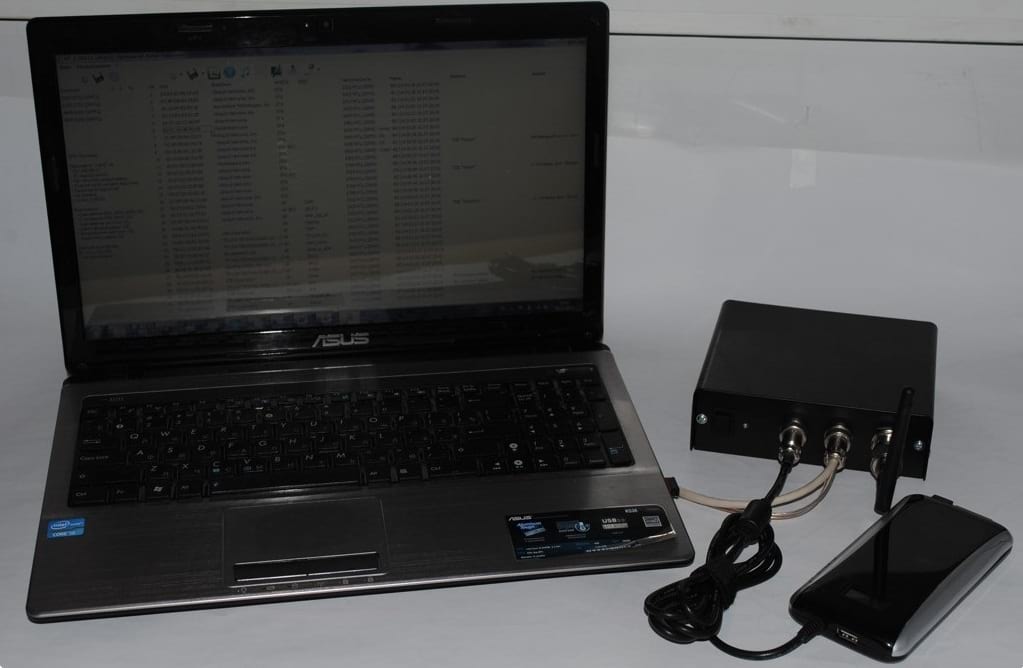 Swift, portable broadband signals monitoring complex image